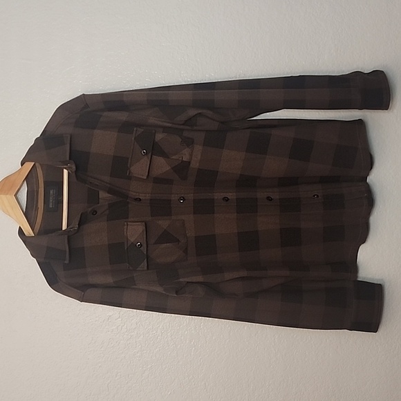 Brothers and Sons Men's Jacquard Plaid Button Down Western Shirt - Picture 2 of 12